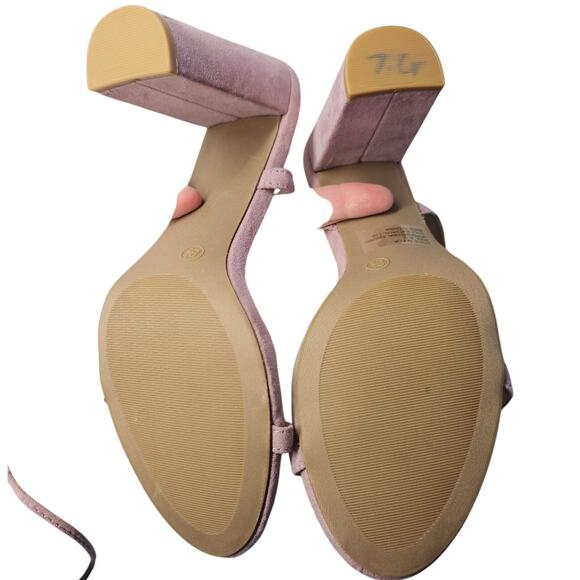 Lulus Dusty Lilac Purple Suede Lace-up wrap 4" Heel Formal Pumps Shoe Size 8.5 - Picture 11 of 11